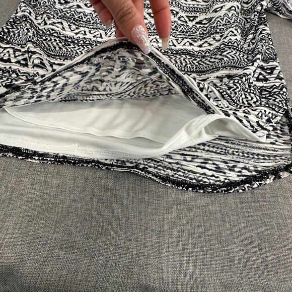 NY Collection Short Sleeve Top Petite Small Lined Tank Underneath Stretch Textur - Picture 5 of 15